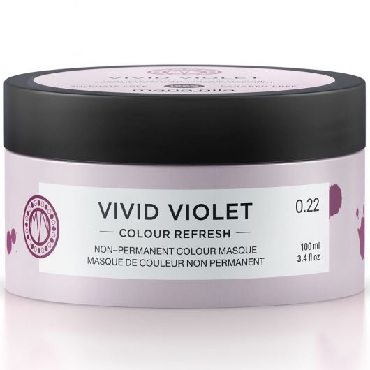 Masca de par nuantatoare Colour Refresh, Vivid Violet 0.22, 100 ml, Maria Nila
