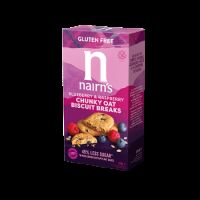 Biscuiti pufosi fara gluten din ovaz integral cu afine si zmeura, 160 g, Nairns