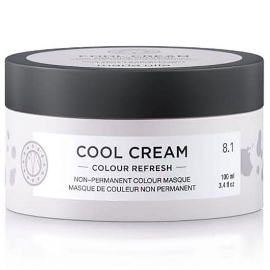 Masca de par nuantatoare Colour Refresh, Cool Cream 8.1, 100 ml, Maria Nila