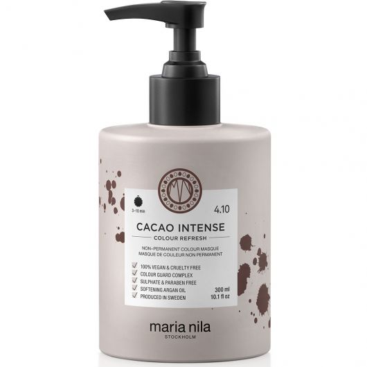 Masca de par nuantatoare Colour Refresh, Cacao Intense 4.10, 300 ml, Maria Nila