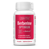 Berberine Optimum cu Berbevis, 550 mg, 30 capsule, Zenyth