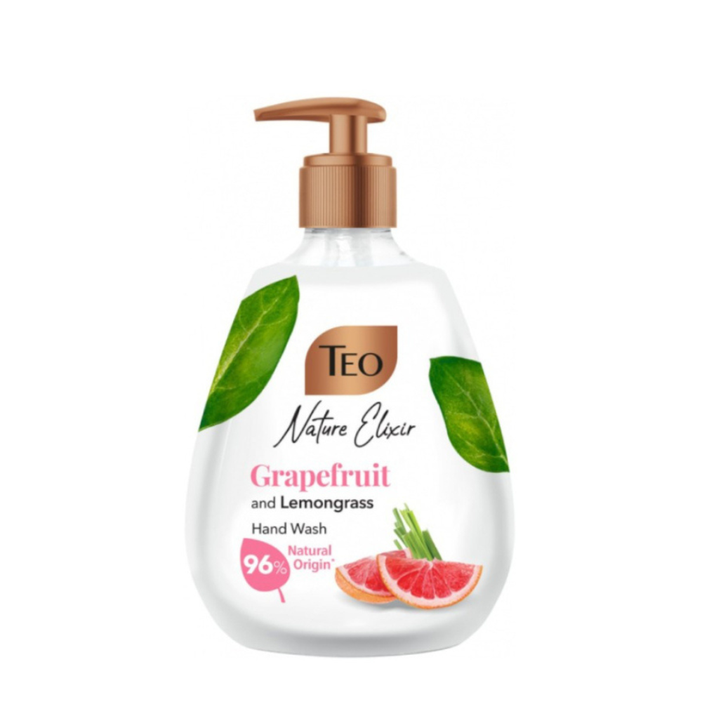 Sapun lichid Nature Elixir, Pink Grapefruit & LemonGrass, 400 ml, Teo