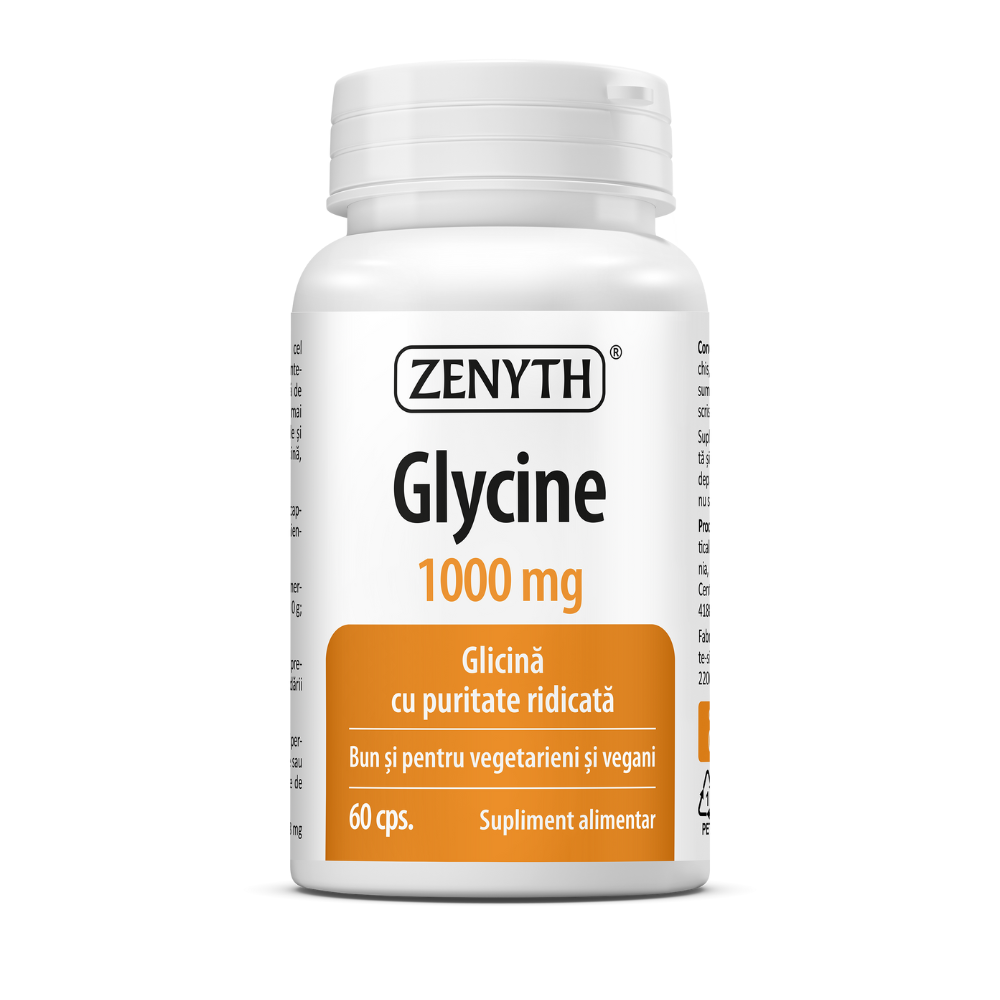 Glycine, 1000 mg, 60 capsule, Zenyth