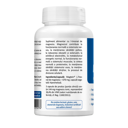 Magnesium L-Threonate Magtein, 90 capsule, Zenyth 707349
