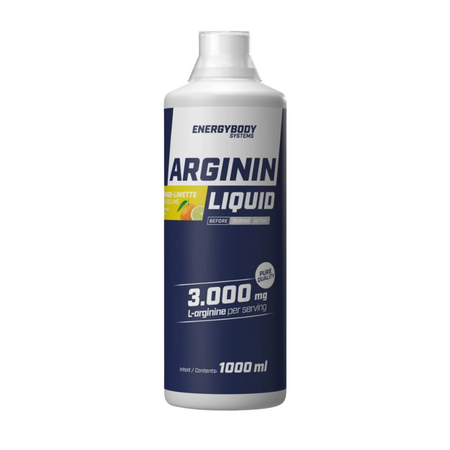 Arginina lichida cu portocala si lime EnergyBody, 1000 ml, Way Better