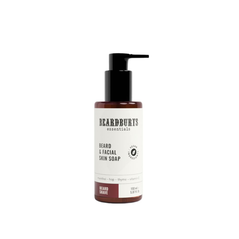 Sapun pentru barba si fata, 150 ml, Beardburys Essentials