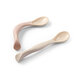 Set 2 lingurite flexibile, Bej si Roz, +6 luni, BabyOno 707595