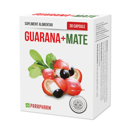 Guarana + Mate, 30 capsule, Parapharm