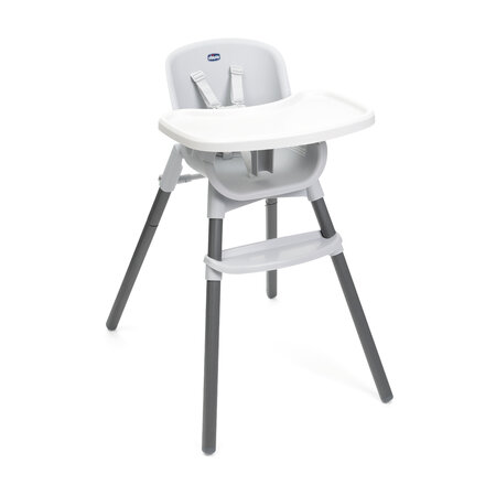 Scaun de masa 3 in 1 Polly Zest Chicco evolutiv, Moon Grey, 6 luni+, Chicco 707625