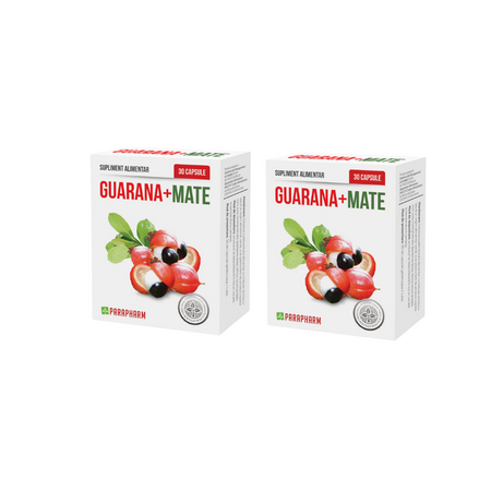 Guarana + Mate, 30 + 30 capsule, Parapharm