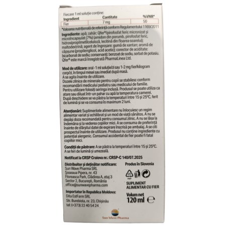 Altrifer LDS Junior solutie, 120 ml, Sun Wave Pharma 781354