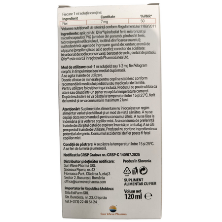 Altrifer LDS Junior solutie, 120 ml, Sun Wave Pharma 781354