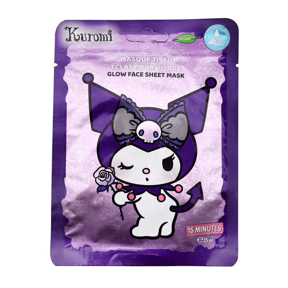 Masca de fata stralucitoare Hello Kitty Kuromi, 25 ml, Take Care