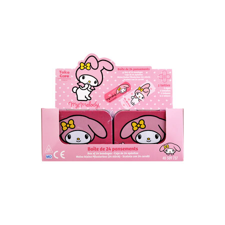 Cutie de metal cu pansamente Hello Kitty Melody, 30 g, Take Care 707776