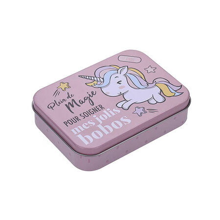 Cutie de metal cu pansamente Unicorn, 30 g, Take Care