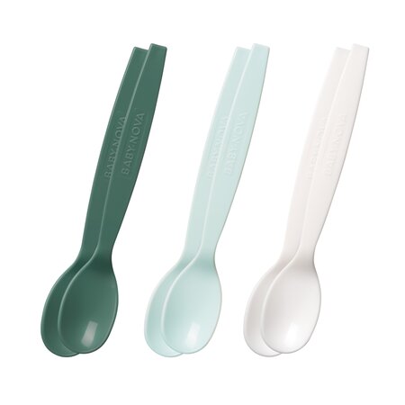 Set de 6 lingurite din plastic, +6 luni, Baby Nova 707807