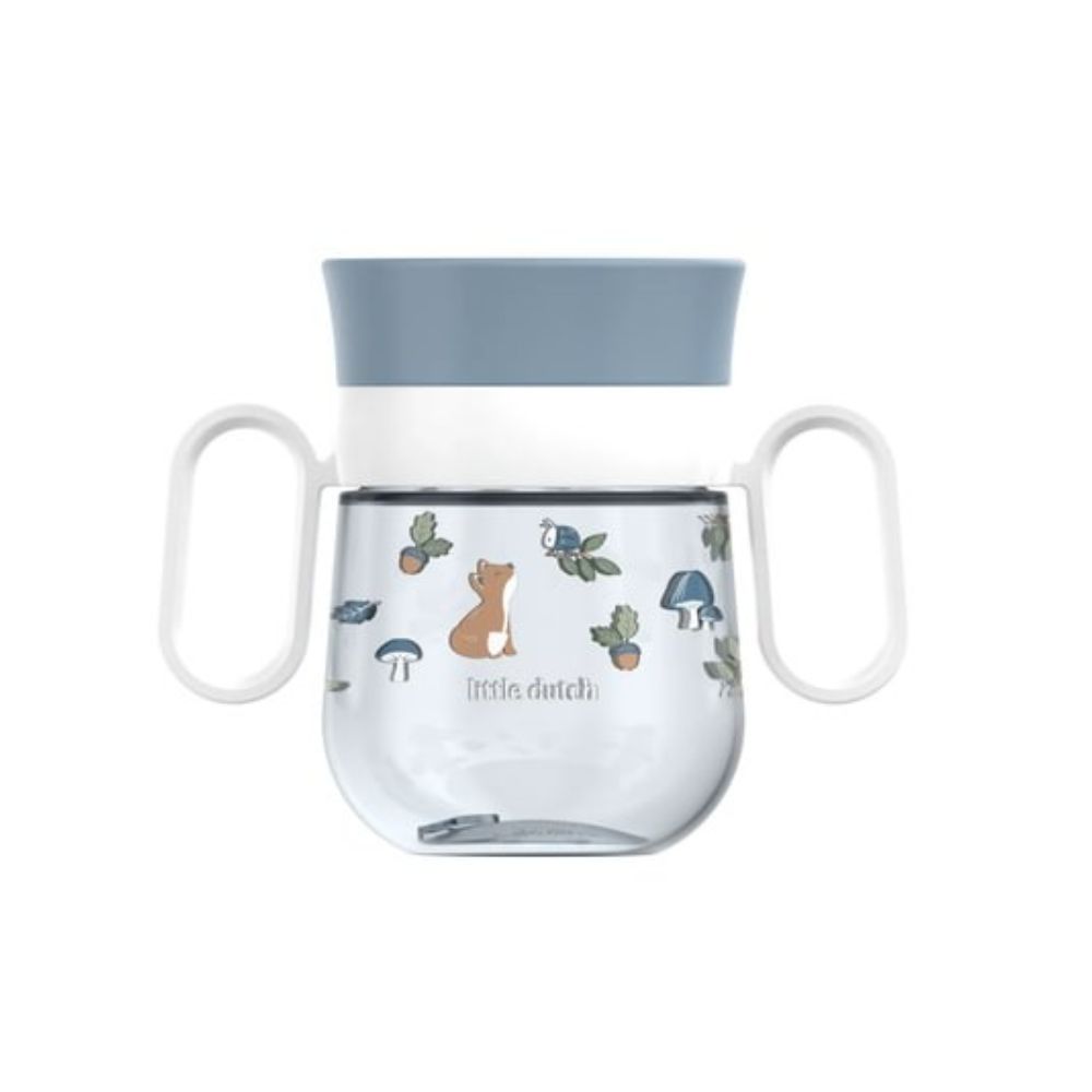 Cana 360° pentru copii, Forest Friends, 200 ml, Little Dutch
