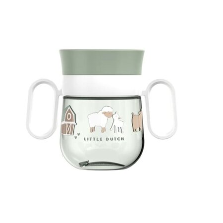 Cana 360° pentru copii, Little Farm, 200 ml, Little Dutch