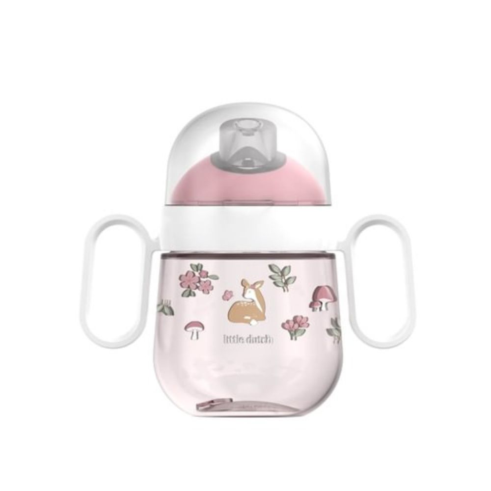 Cana cu cioc pentru bebelusi, Fairy Garden, 200 ml, Little Dutch