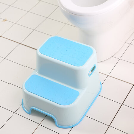 Inaltator pentru toaleta anti-derapant cu 2 trepte, Blue, Bebe Royal 707879