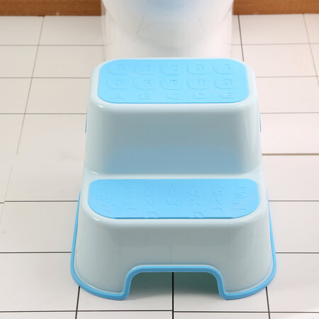 Inaltator pentru toaleta anti-derapant cu 2 trepte, Blue, Bebe Royal 707889