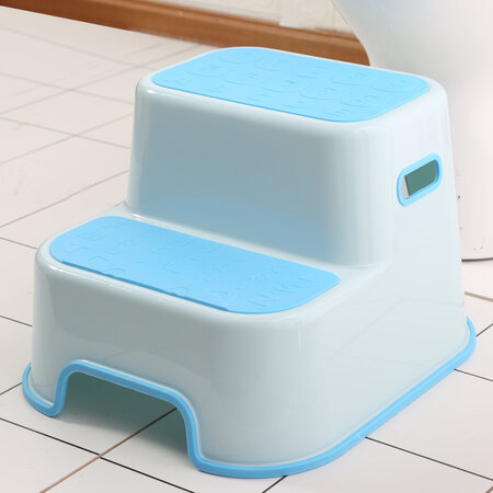 Inaltator pentru toaleta anti-derapant cu 2 trepte, Blue, Bebe Royal 707888