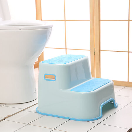 Inaltator pentru toaleta anti-derapant cu 2 trepte, Blue, Bebe Royal 707880