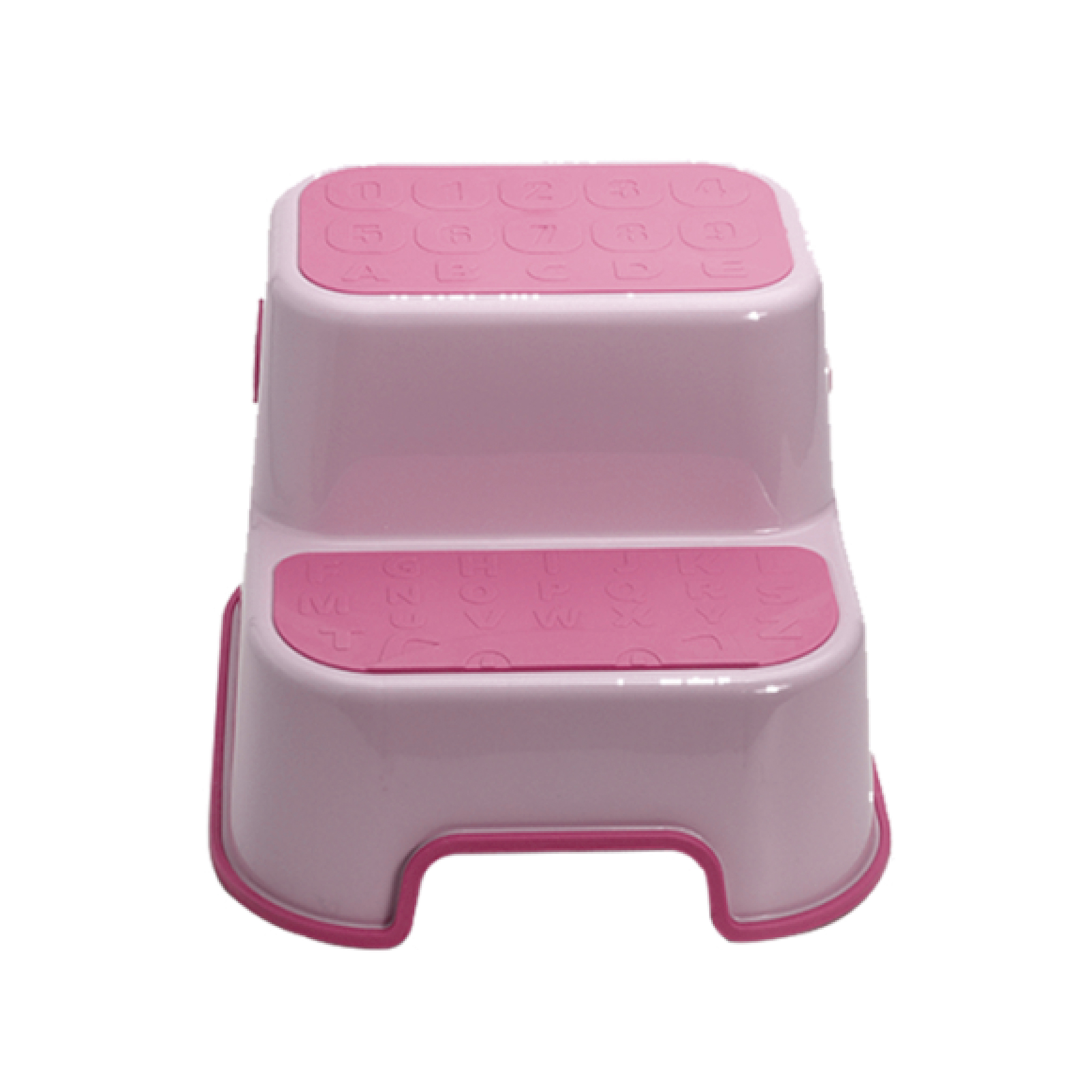 Inaltator pentru toaleta anti-derapant cu 2 trepte, Roz, Bebe Royal