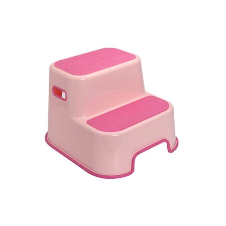 Inaltator pentru toaleta anti-derapant cu 2 trepte, Roz, Bebe Royal 708076