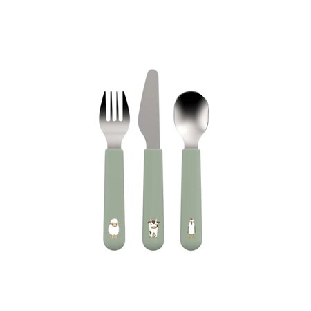 Set tacamuri pentru copii, +12 luni, Little Farm, 3 piese, Little Dutch