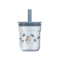 Pahar cu pai pentru copii, Forest Friends, 250 ml, Little Dutch