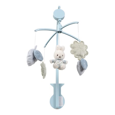 Carusel muzical Miffy Lucky Leaves, Blue, Little Dutch 708296