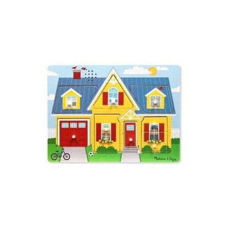 Puzzle cu sunete Casa mea, +2 ani, 8 piese, Melissa&Doug 459401