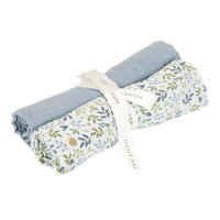 Muselina din bumbac, Forest Adventure & Denim Blue, 2 buc, Little Dutch