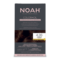 Vopsea de par permanenta fara amoniac pe baza de ulei Color in Oil, 4.36 Chestnut, 135 ml, Noah
