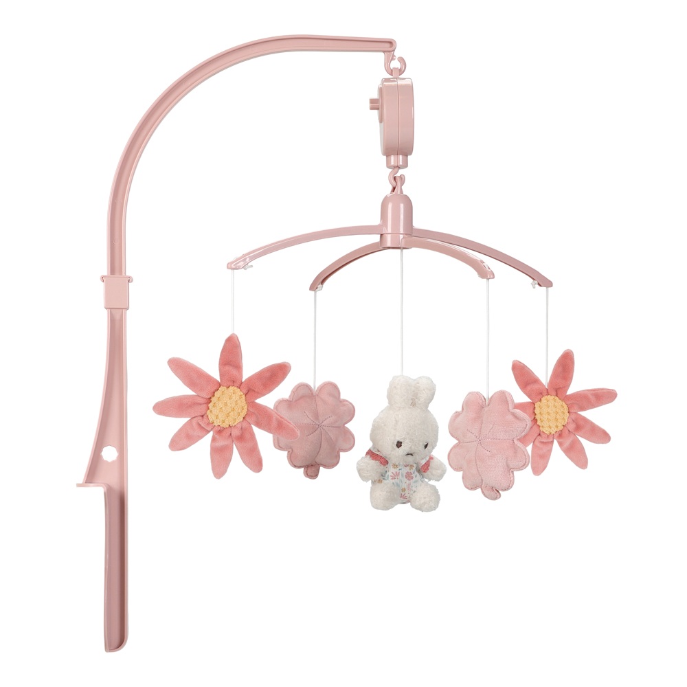 Carusel muzical Miffy Lucky Blossom, Pink, Little Dutch