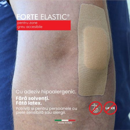 Plasturi elastici ultra rezistenti Forte Elastic Super, 16 bucati, 16 bucati, Master Aid 718855