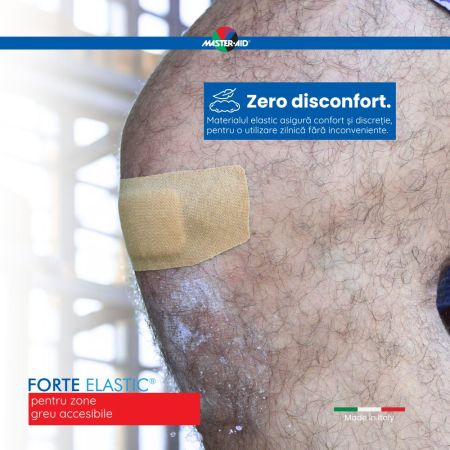 Plasturi elastici ultra rezistenti Forte Elastic Super, 16 bucati, 16 bucati, Master Aid 718853
