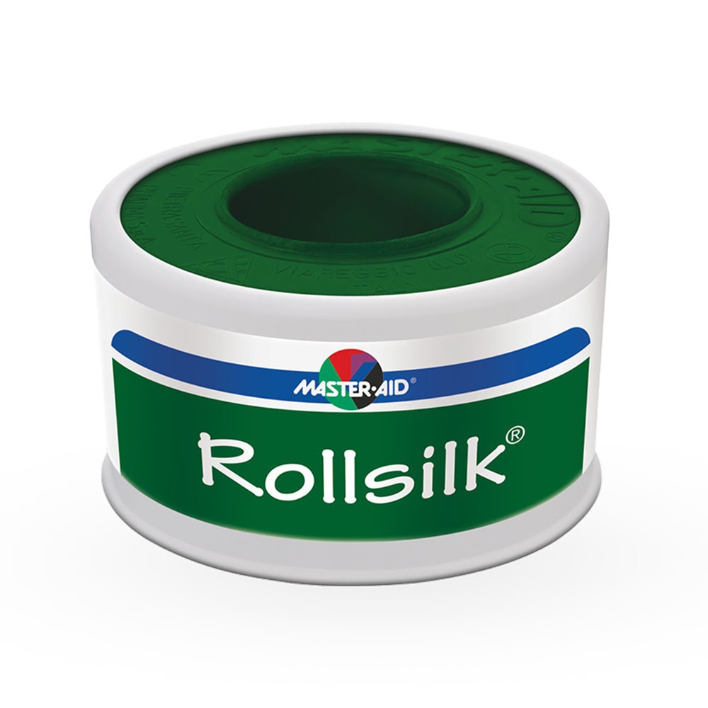 Banda adeziva Rolsilk, 5m x 2.50cm, Master Aid