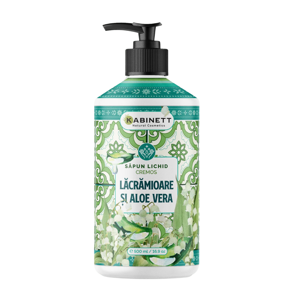Sapun lichid, Lacramioare si Aloe Vera, 500 ml, Kabinett Natural Cosmetics