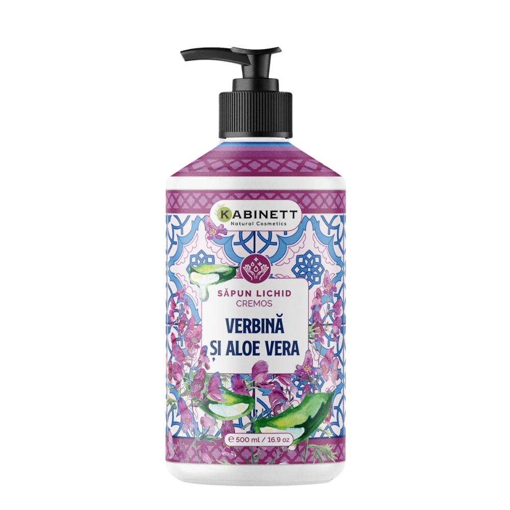 Sapun lichid, Verbina si Aloe Vera, 500 ml, Kabinett Natural Cosmetics