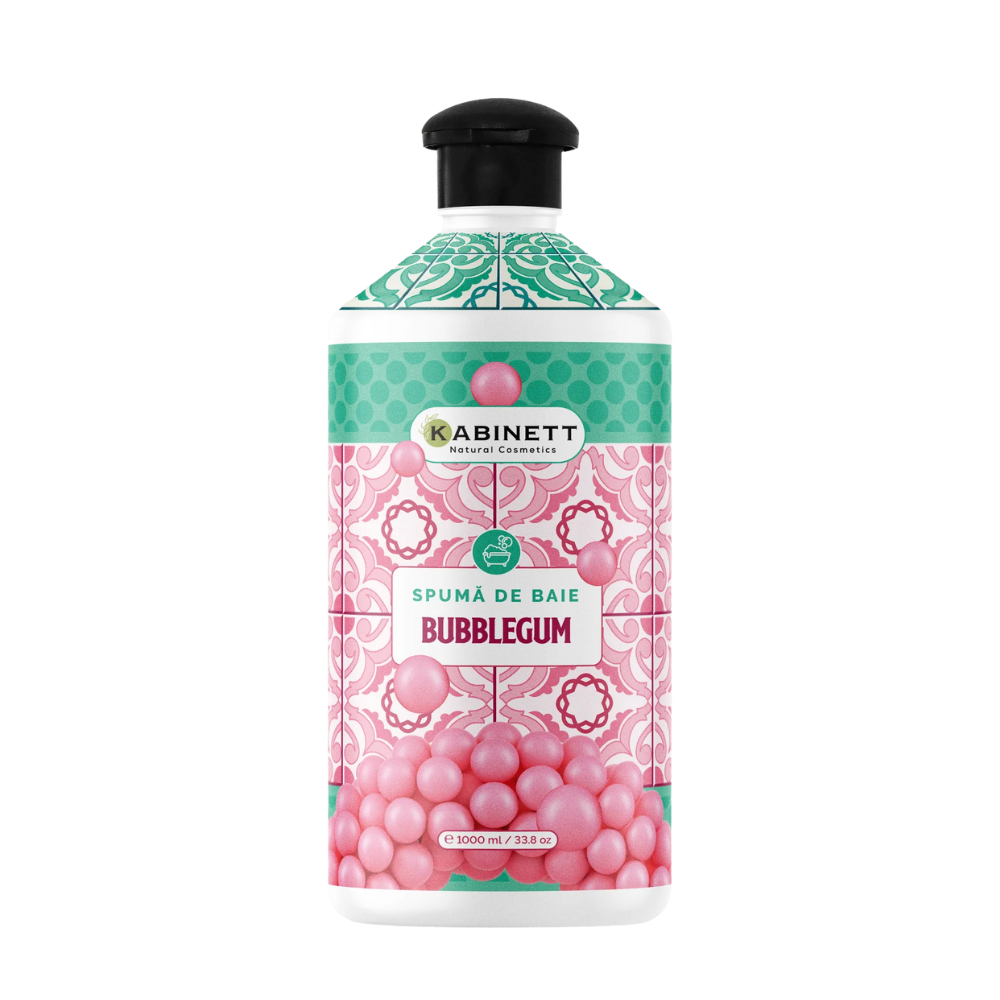 Spuma de baie, Bubblegum, 1000 ml, Kabinett Natural Cosmetics