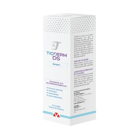 Sampon intensiv pentru dermatita seboreica Tioderm DS, 150 ml, Braderm 708501
