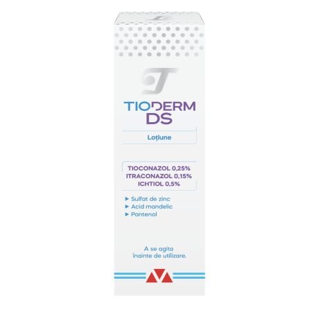 Lotiune intensiva pentru dermatita seboreica Tioderm DS, 50 ml, Braderm 708505