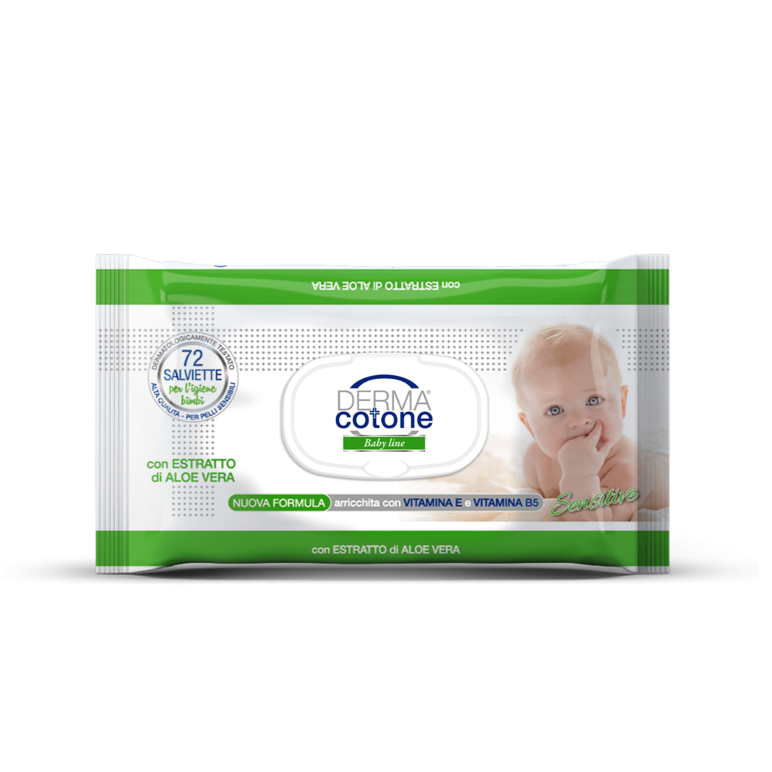 Servetele umede cu aloe vera, 72 bucati, Dermacotone