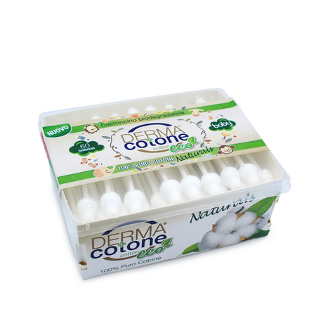Betisoare de urechi Baby, 60 bucati, Dermacotone