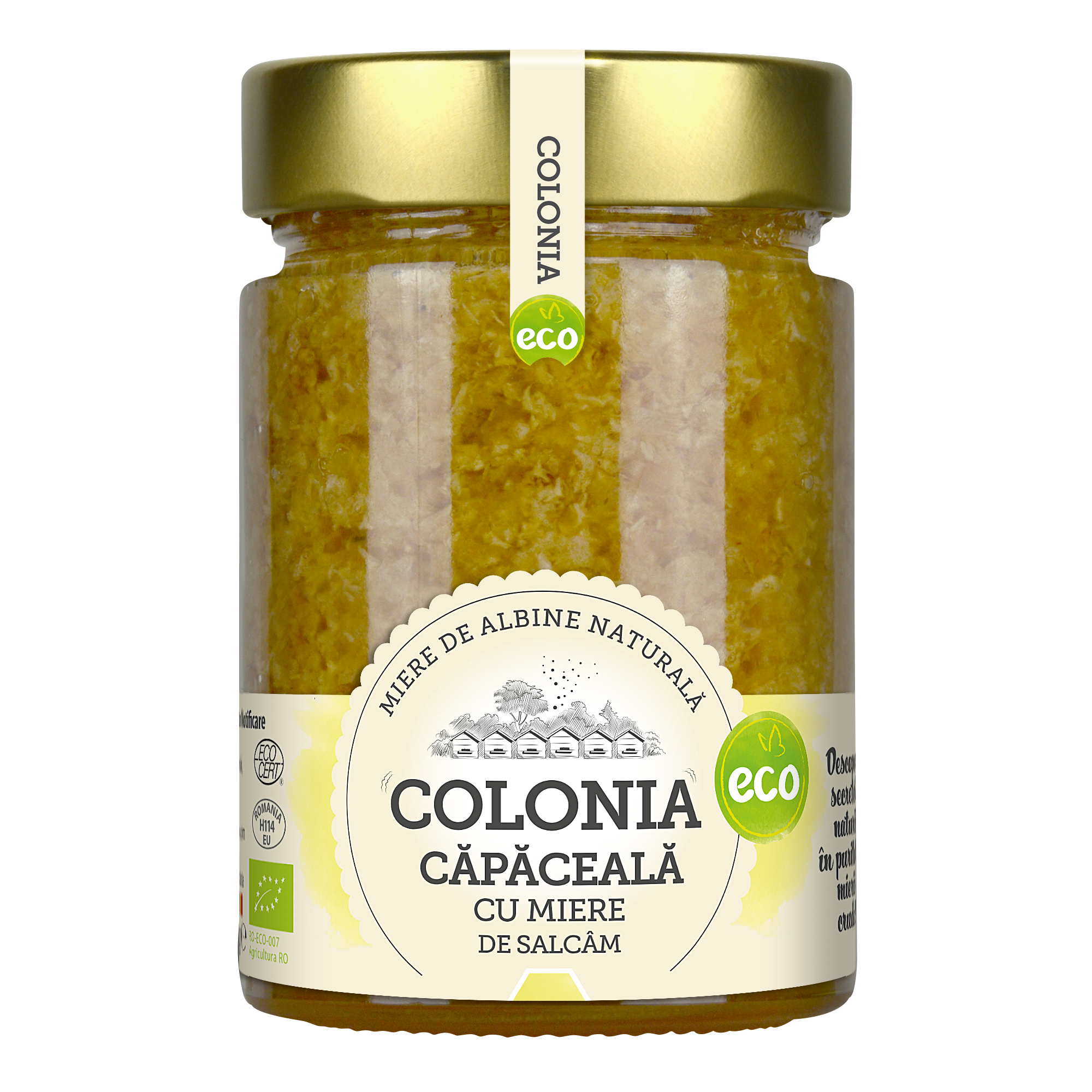 Capaceala cu Miere de Salcam Eco, 420 g, Colonia