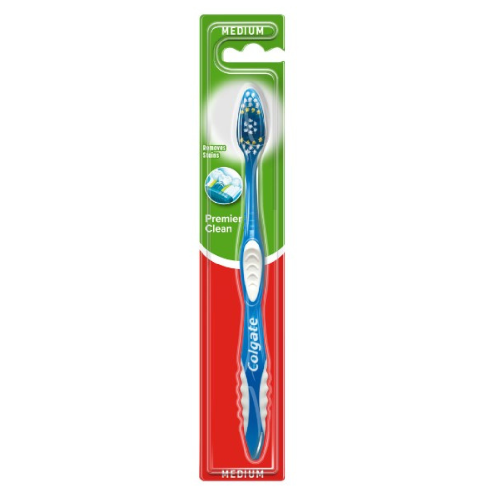Periuta de dinti Premier Clean, Medium, diverse culori, Colgate
