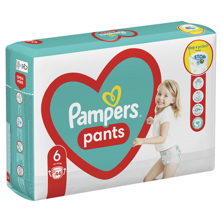 Scutece Pants Stop&Protect, Nr .6, 14-19 kg, 44 buc, Pampers 531566