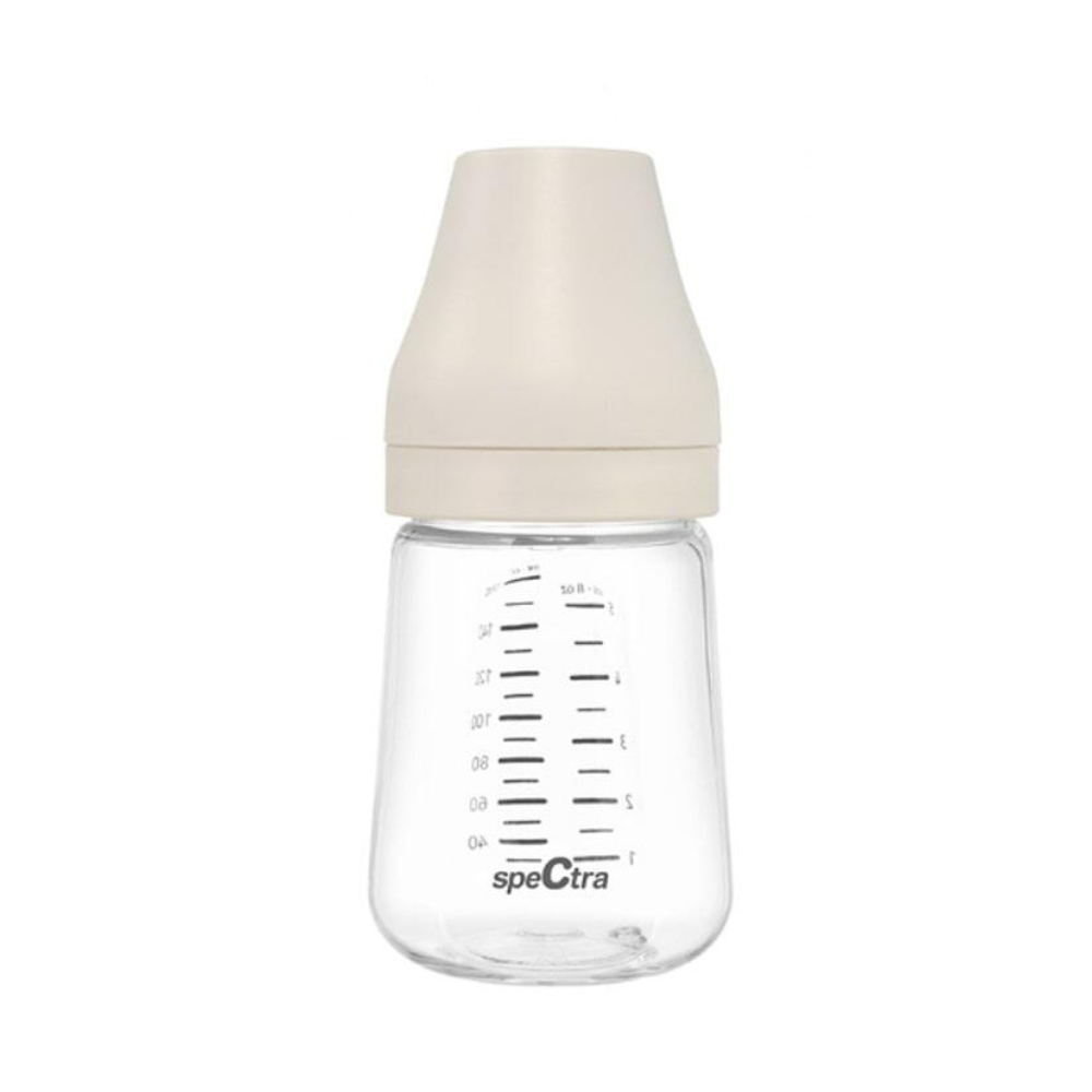 Biberon PA anticolici premium cu tetina S, Crem, 160 ml, Spectra
